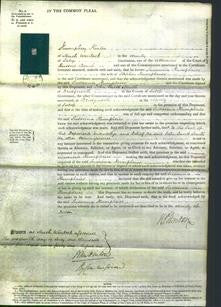 Court of Common Pleas - Susanna Upham Humphries-Original Ancestry