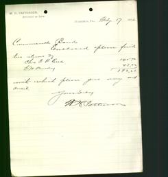 Business Letterhead - W. H. Patterson