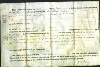 Deed by Married Women - Ann Blackham-Original Ancestry
