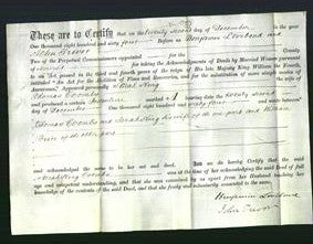 Deed by Married Women - Sarah King Coombs-Original Ancestry