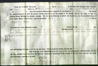 Deed by Married Women - Sara Austen-Original Ancestry