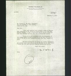 Letterhead - George P. McNear, Jr.