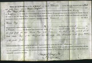 Deed by Married Women - Susanna Page-Original Ancestry