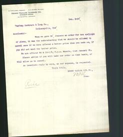 Letterhead - Henry Taylor Lumber Co.