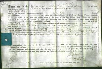 Deed by Married Women - Amelia Pace-Original Ancestry