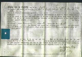 Deed by Married Women - Sarah Cox-Original Ancestry