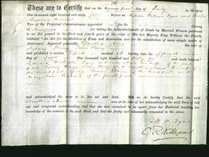 Deed by Married Women - Dorothia Anne Parry-Original Ancestry