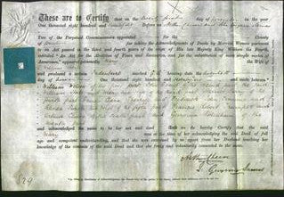 Deed by Married Women - Mary Hoile-Original Ancestry
