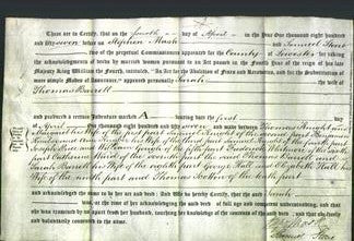 Deed by Married Women - Sarah Barrett-Original Ancestry
