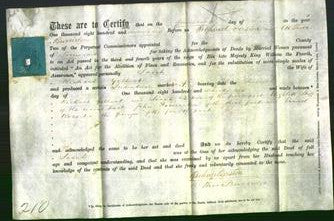 Deed by Married Women - Sarah Gilbert-Original Ancestry