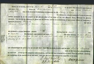 Deed by Married Women - Elizabeth Thompson-Original Ancestry