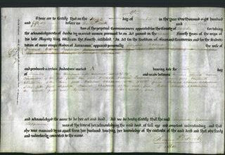 Deed by Married Women - Elizabeth Hannah Tappenden-Original Ancestry