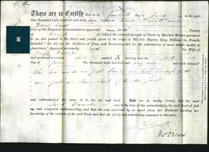 Deed by Married Women - Sarah Harrod-Original Ancestry