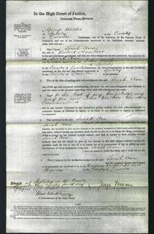 Court of Common Pleas - Sarah Ann Chambers-Original Ancestry