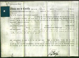 Deed by Married Women - Ann Elizabeth Wright-Original Ancestry