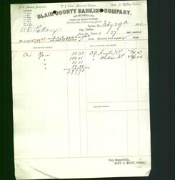 Bank Letterhead - Blair County Banking Company