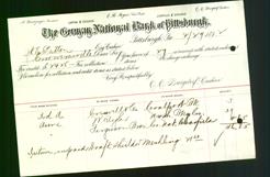 Bank Letterhead - German National Bank of Pittsburgh