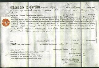 Deed by Married Women - Eliza Grace Titherington-Original Ancestry