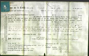 Deed by Married Women - Elizabeth Hogdetts and Mary Ann Skidmore-Original Ancestry