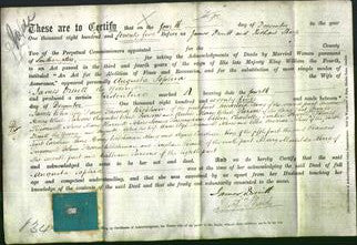 Deed by Married Women - Augusta Sophia Druitt-Original Ancestry