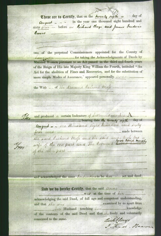 Deed by Married Women - Anne Moss