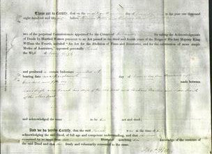Deed by Married Women - Sarah Leigh-Original Ancestry