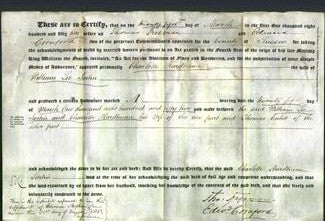 Deed by Married Women - Charlotte Hardtman Jortin-Original Ancestry