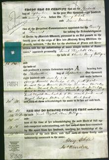 Deed by Married Women - Sarah Elizabeth Ann Hellyer-Original Ancestry