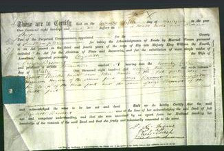 Deed by Married Women - Elizabeth Bessant-Original Ancestry