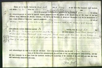Deed by Married Women - Mary Hutchinson-Original Ancestry