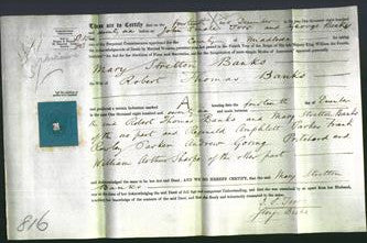 Deed by Married Women - Mary Stretton Banks-Original Ancestry
