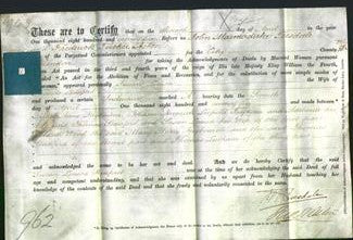 Deed by Married Women - Susan Louisa Stanford-Original Ancestry