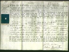 Deed by Married Women - Elizabeth Carruthers and Harriett Taylor-Original Ancestry