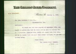 Letterhead - The Sharon Steel Company