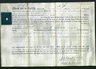 Deed by Married Women - Melleter Bedwell Rowland-Original Ancestry