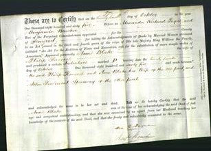 Deed by Married Women - Anne Blake Hancock-Original Ancestry