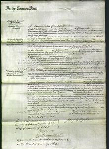 Court of Common Pleas - Elizabeth Phillips and Sarah Eyles-Original Ancestry