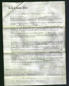 Court of Common Pleas - Clara Child-Original Ancestry