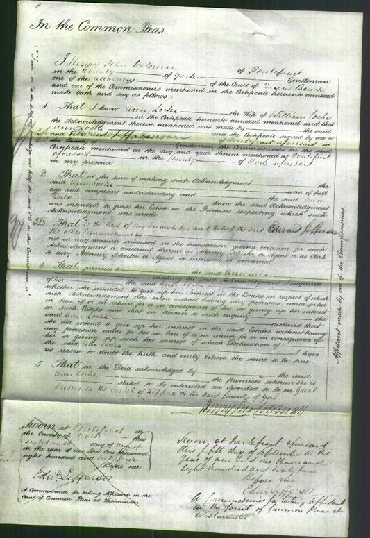 Court of Common Pleas - Ann Locke