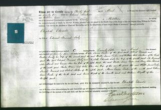 Deed by Married Women - Elizabeth Edwards Sealy-Original Ancestry