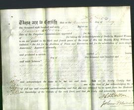Deed by Married Women - Matilda Rotherham, Mary Ann Betts and Eleanor Johnson-Original Ancestry