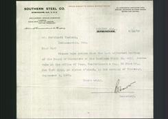 Letterhead - Southern Steel Co.