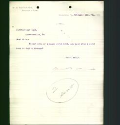 Business Letterhead - W. H, Patterson