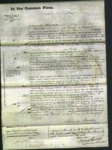 Court of Common Pleas - Mary Harriet Barrington, Louisa Bancombe House and Ann Alloway House-Original Ancestry