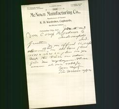 Letterhead - The McNown Manufacturing Co.
