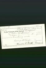 Wakefield, Massachusetts Payment Voucher - John G Stevens