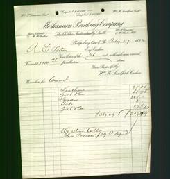 Bank Letterhead - Moshannon Banking Company