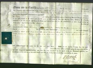 Deed by Married Women - Caroline Hood-Original Ancestry
