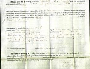 Deed by Married Women - Elizabeth Tomlinson-Original Ancestry