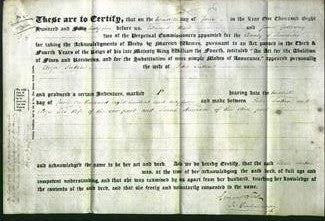 Deed by Married Women - Eliza Sutton-Original Ancestry